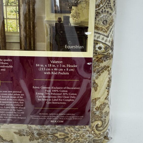 Biltmore Equestrian Valance Belk Exclusive (One Valance) - Picture 3 of 5